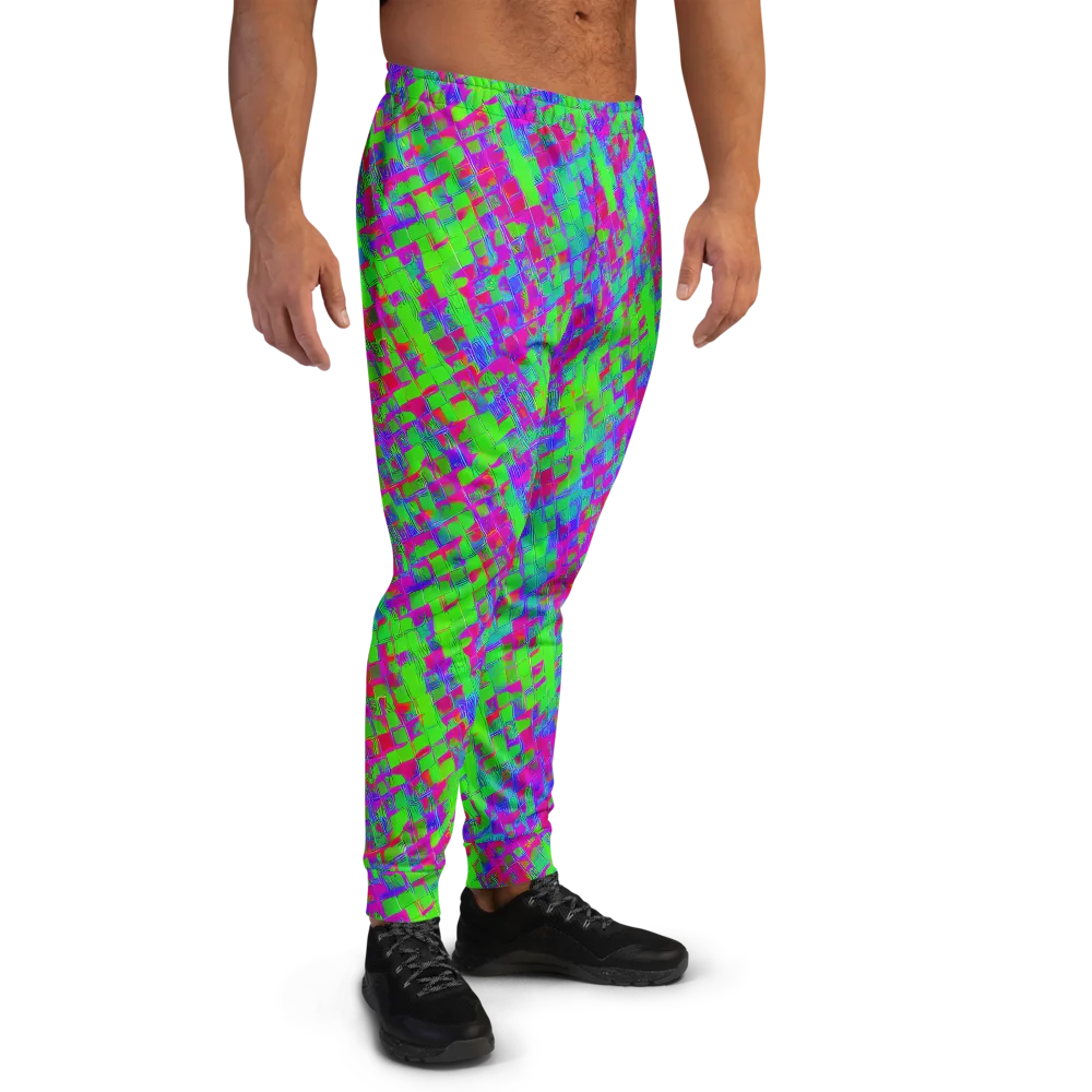 Neon Tapestry on Men's Joggers — Right