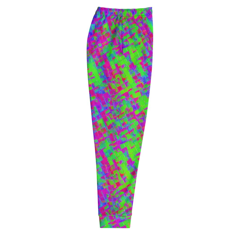 Neon Tapestry on Men's Joggers — Right