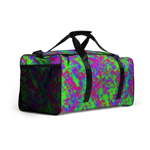 Neon Tapestry on a Duffle Bag