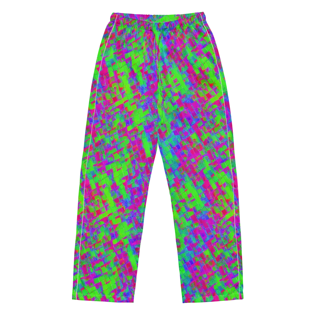 Neon Tapestry on Women's Pajama Pants — Front