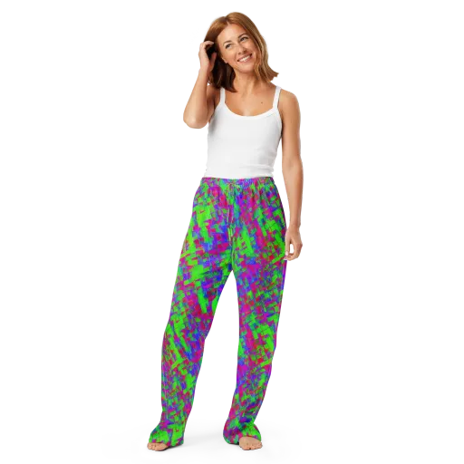Neon Tapestry on a Women's Pajama Pants