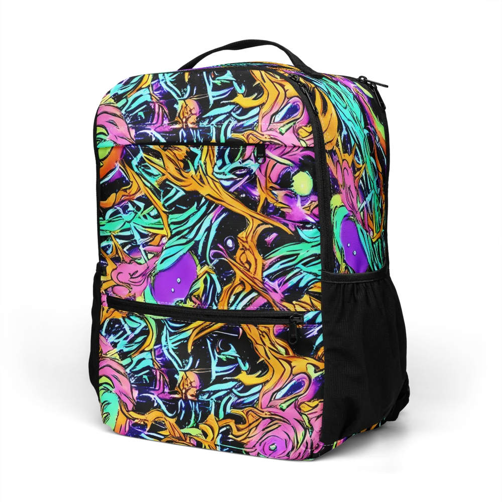 Electric Fluidity on Utility Backpack — Left Front