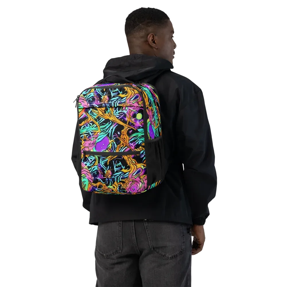 Electric Fluidity on Utility Backpack — Back
