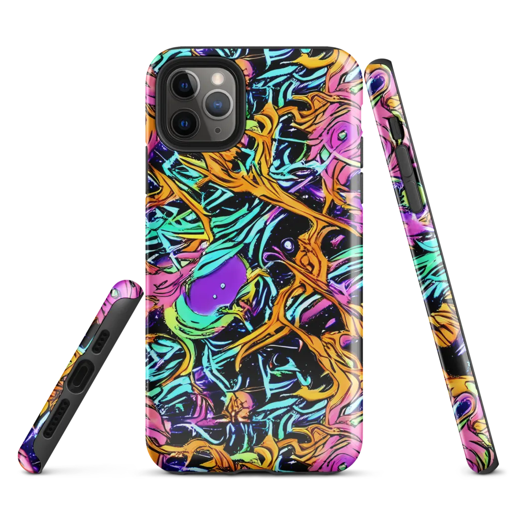 Electric Fluidity on Tough Case for iPhone® — Front