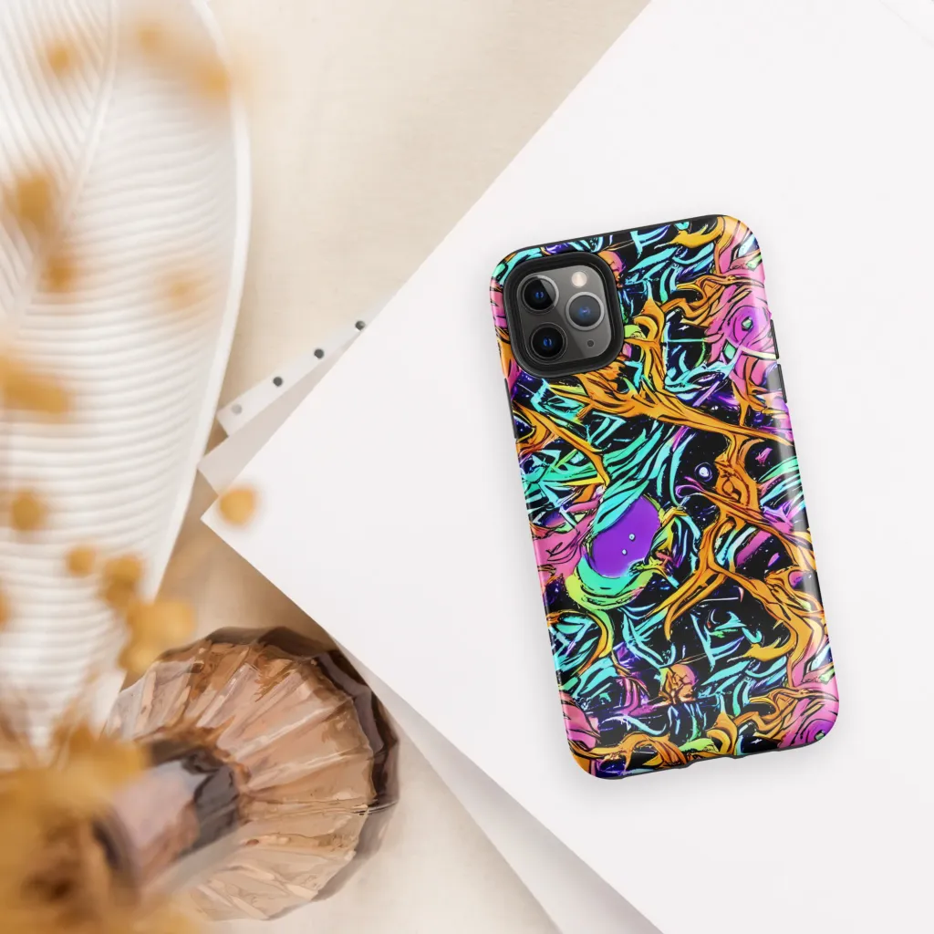 Electric Fluidity on Tough Case for iPhone® — Front