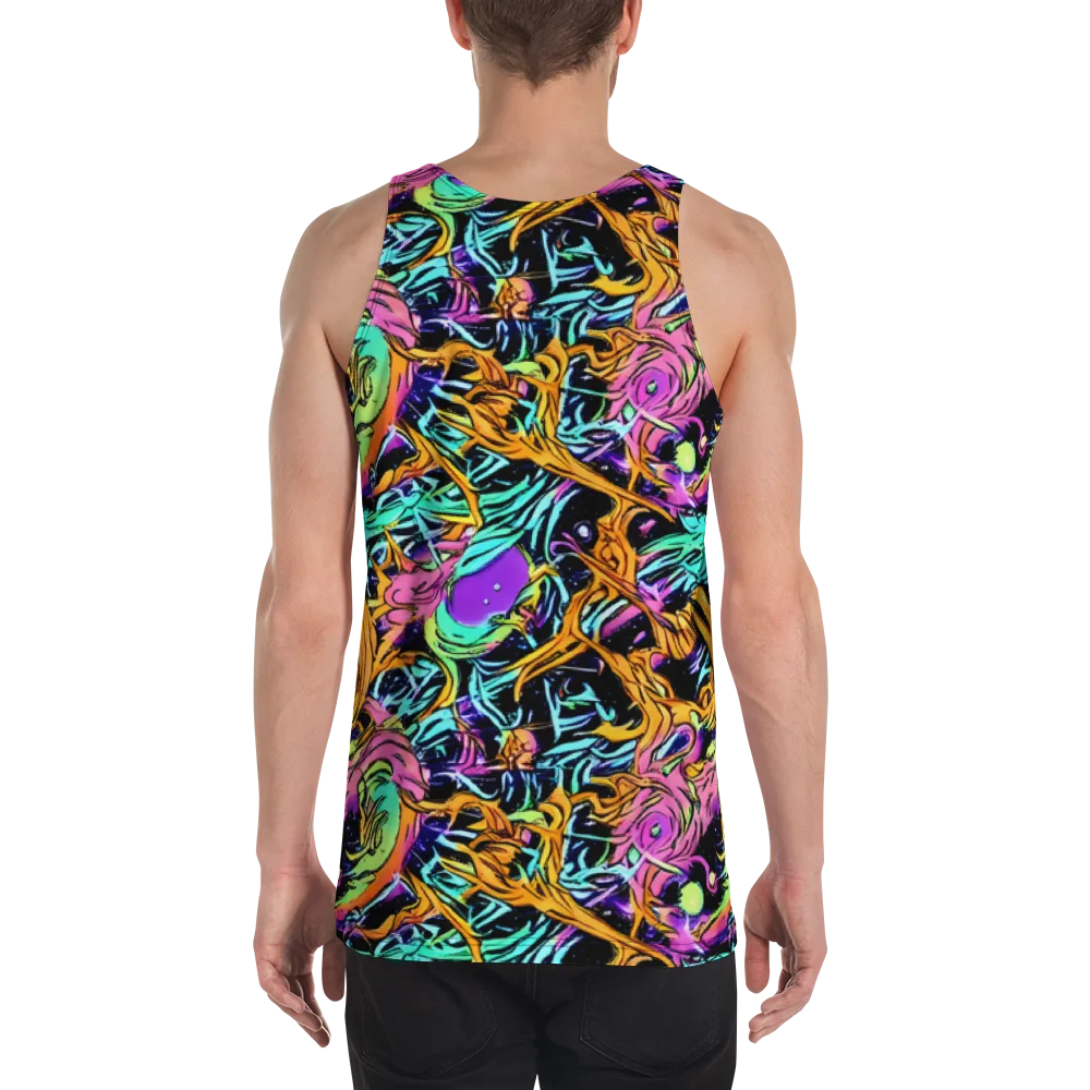 Electric Fluidity on Men's Tank Top — Back