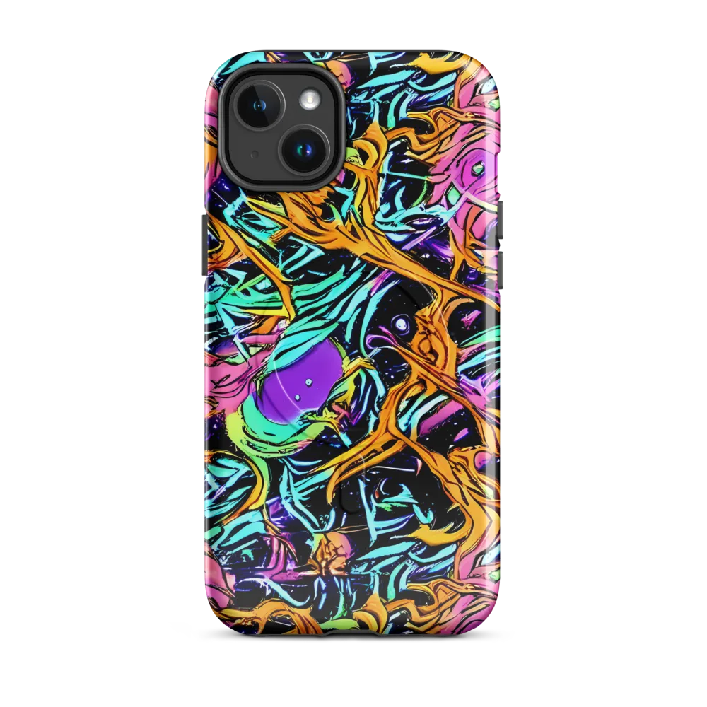 Electric Fluidity on MagSafe Tough Case for iPhone® — Front