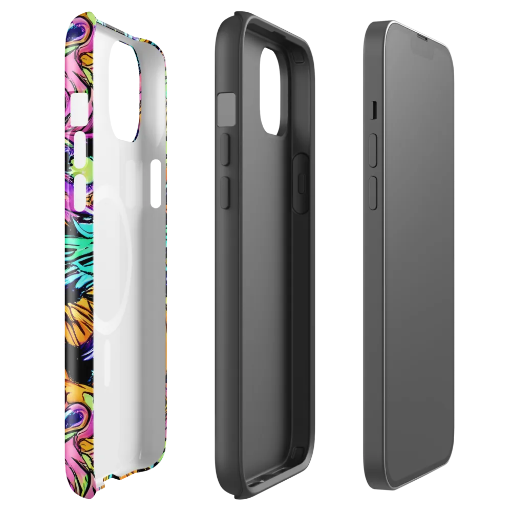 Electric Fluidity on MagSafe Tough Case for iPhone® — Front