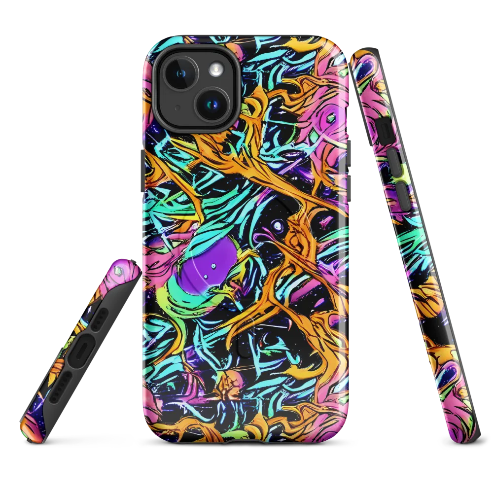 Electric Fluidity on MagSafe Tough Case for iPhone® — Front