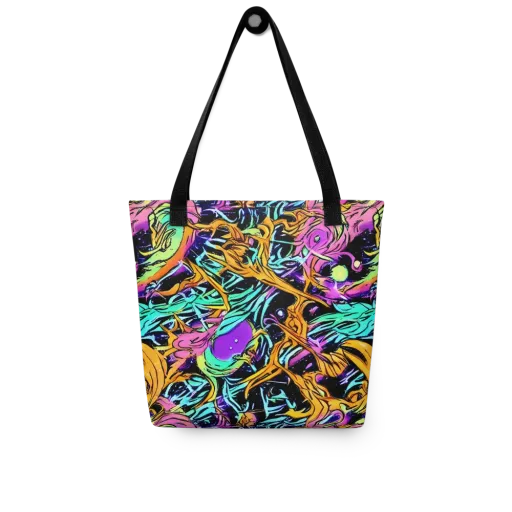 Electric Fluidity on a Tote Bag