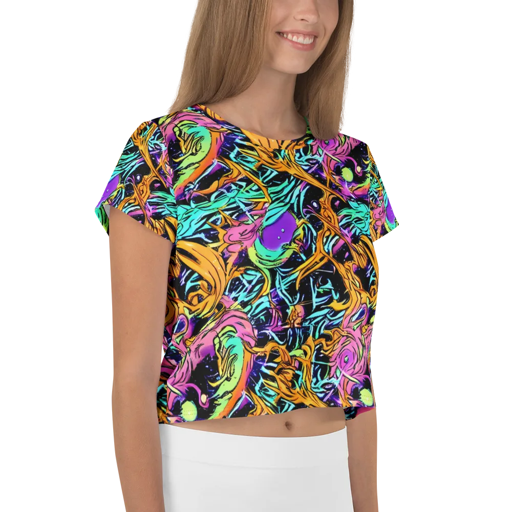 Electric Fluidity on Crop Tee — Right
