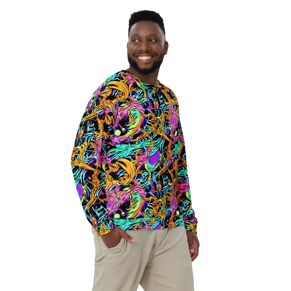 Electric Fluidity on Sweatshirt — Front