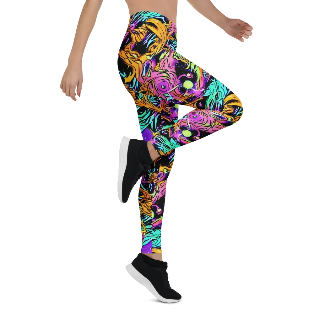 Electric Fluidity on Leggings — Right