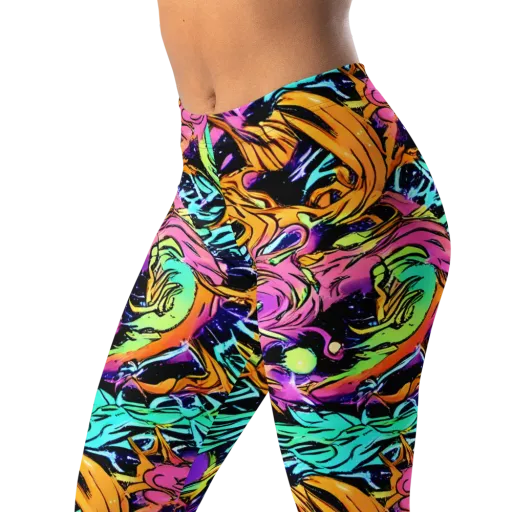 Electric Fluidity on a Leggings