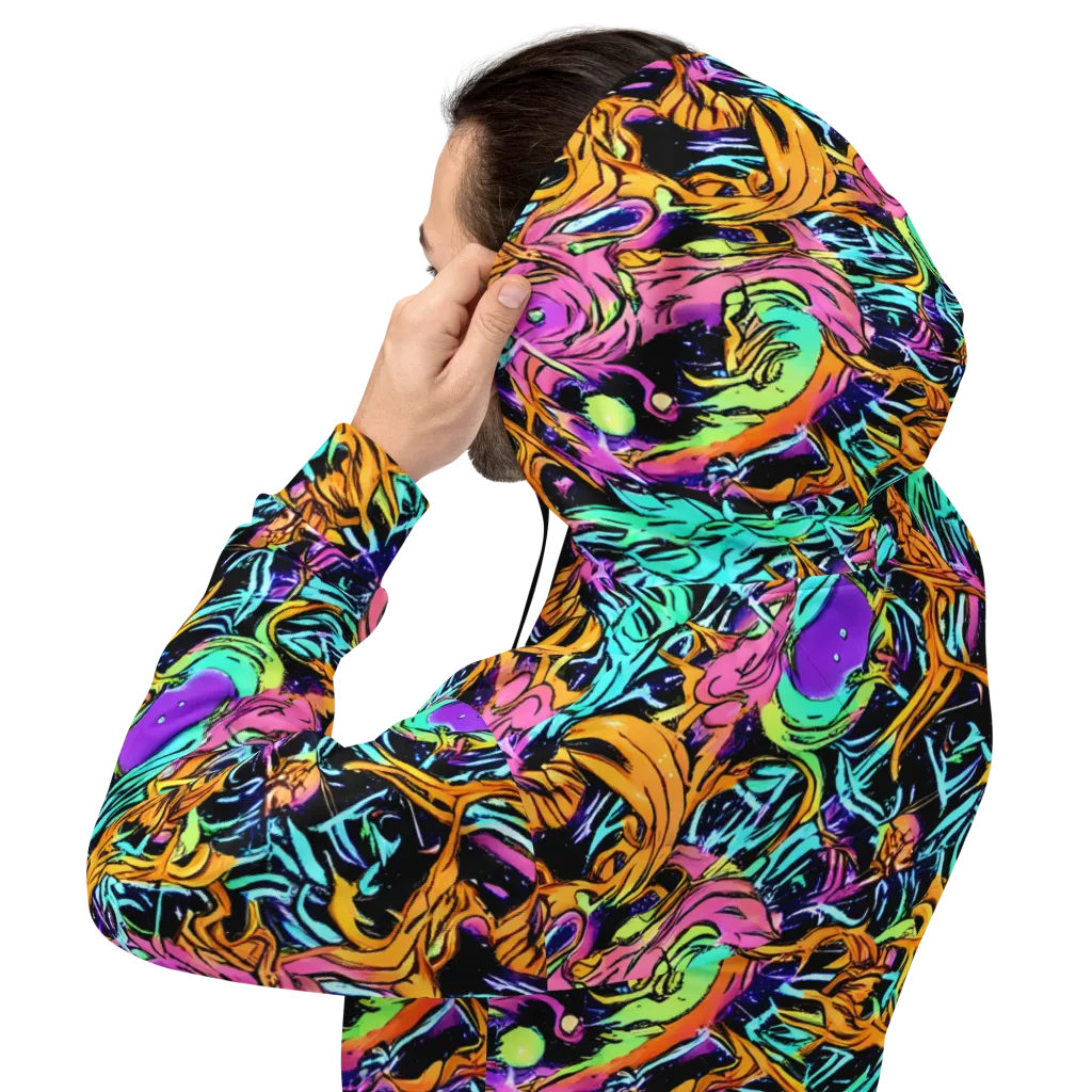Electric Fluidity on Hoodie — Back