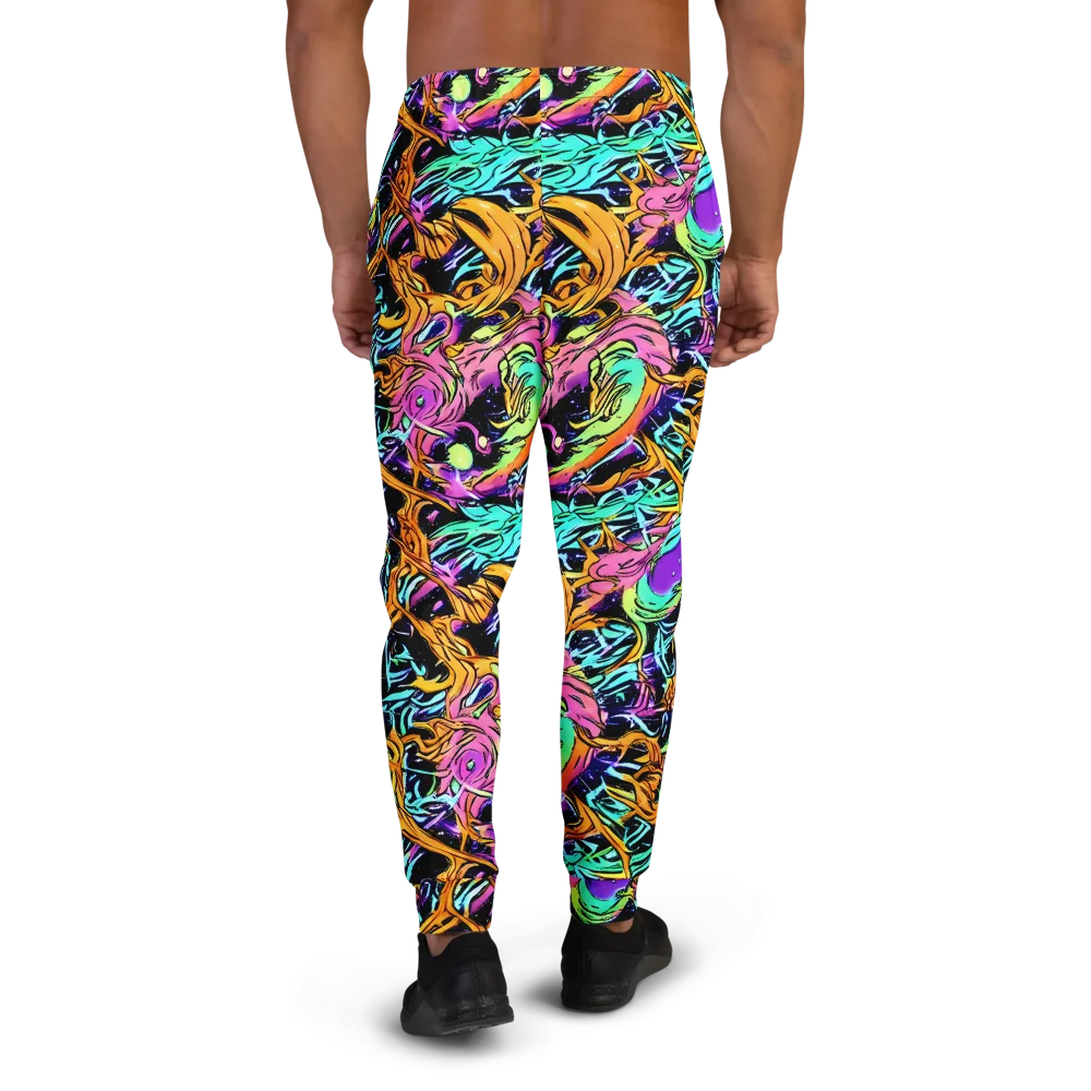 Electric Fluidity on Men's Joggers — Back