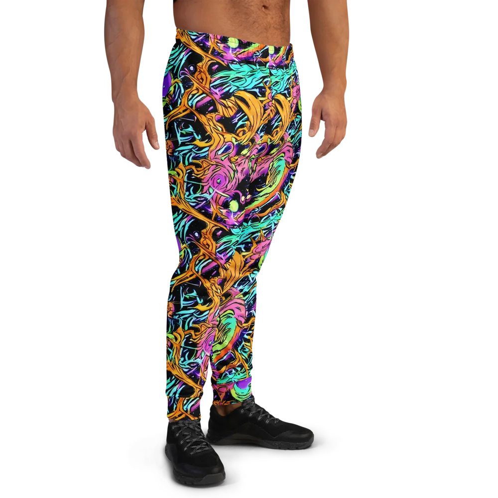 Electric Fluidity on Men's Joggers — Right