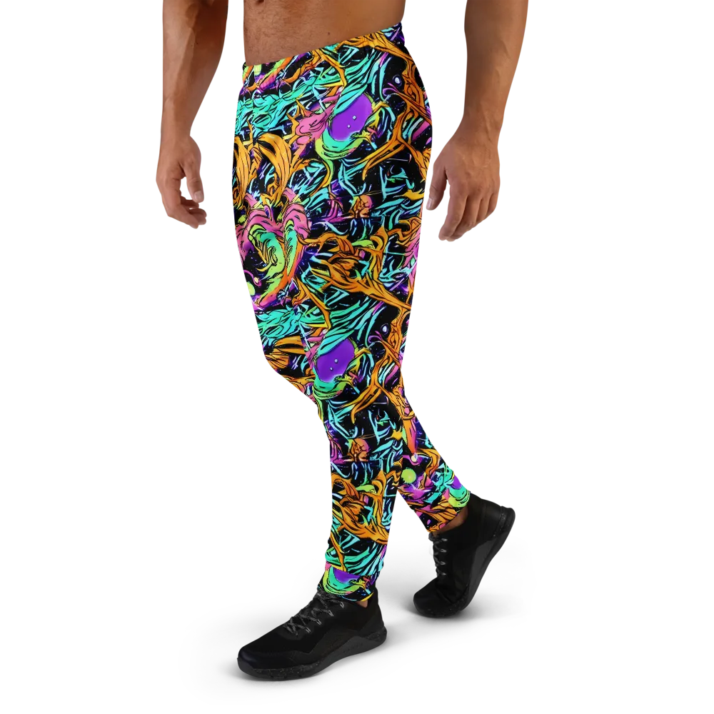 Electric Fluidity on Men's Joggers — Left