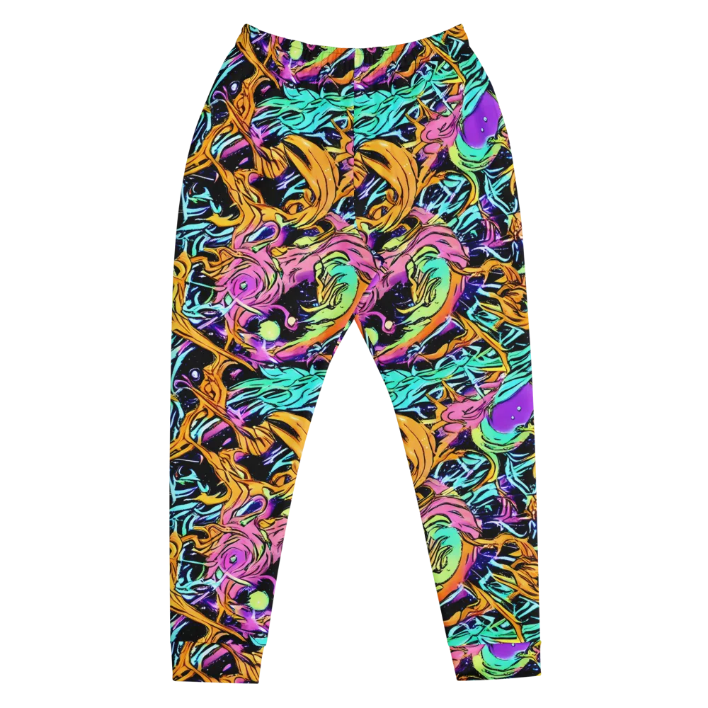 Electric Fluidity on Men's Joggers — Front