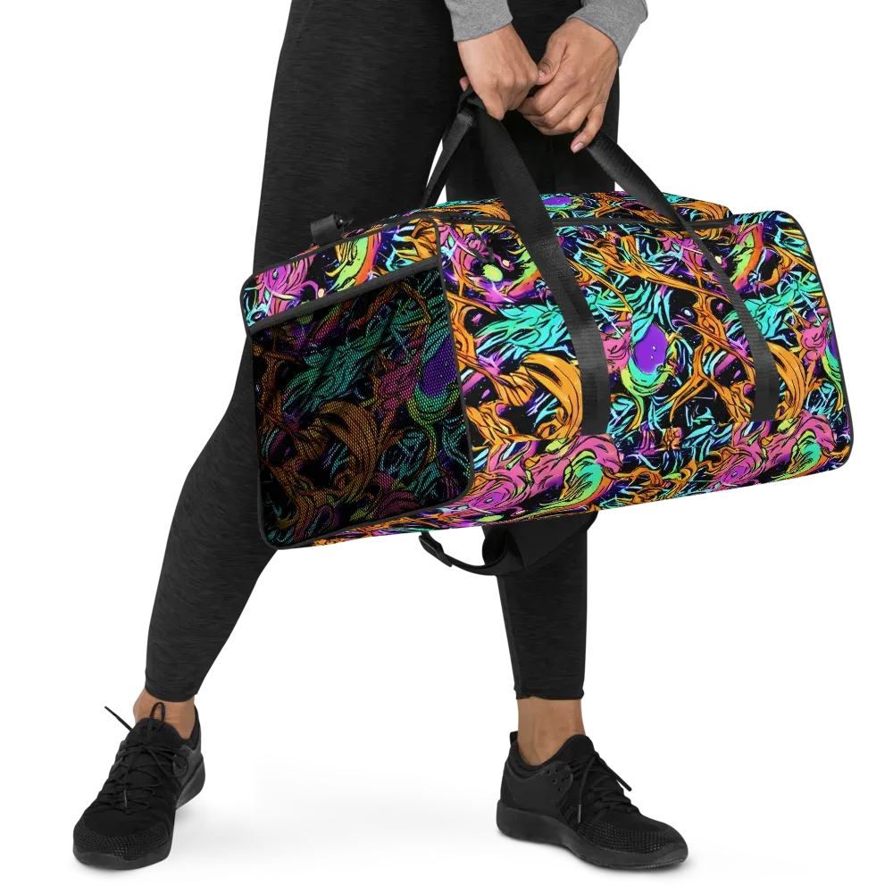 Electric Fluidity on Duffle Bag — Right Front