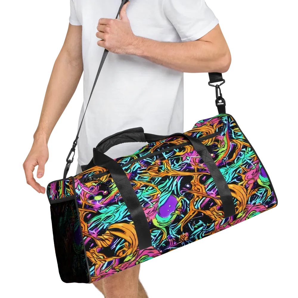 Electric Fluidity on Duffle Bag — Right Front