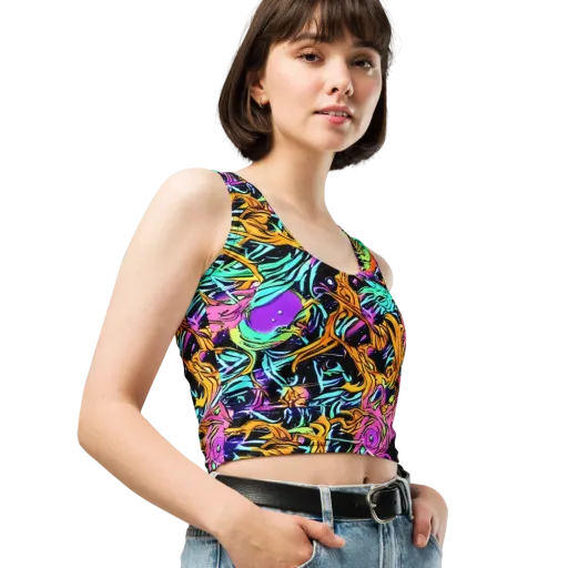 Electric Fluidity on a Crop Top