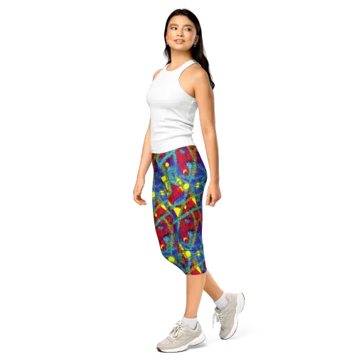 Chromatic Safari on a Capri Leggings