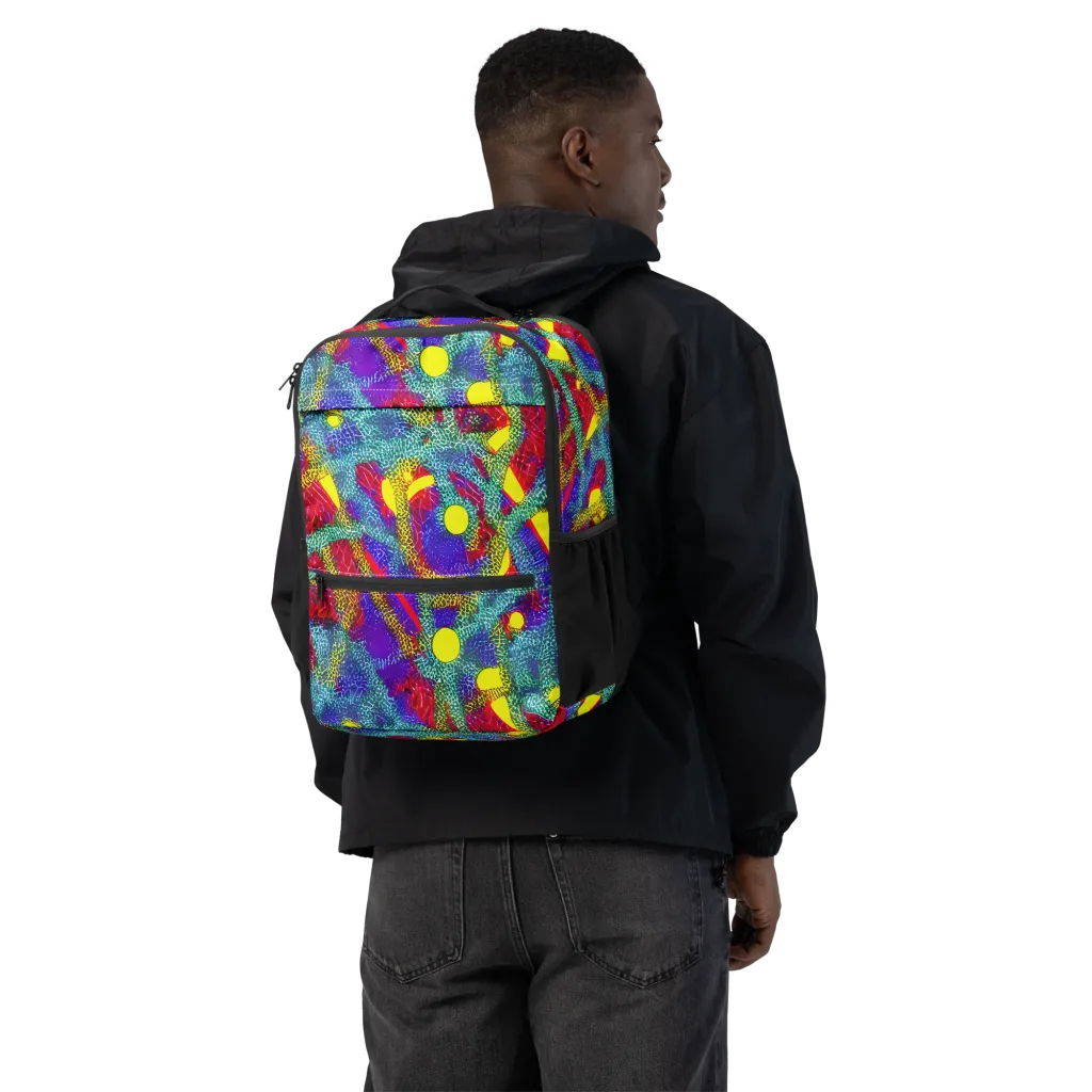 Chromatic Safari on Utility Backpack — Back