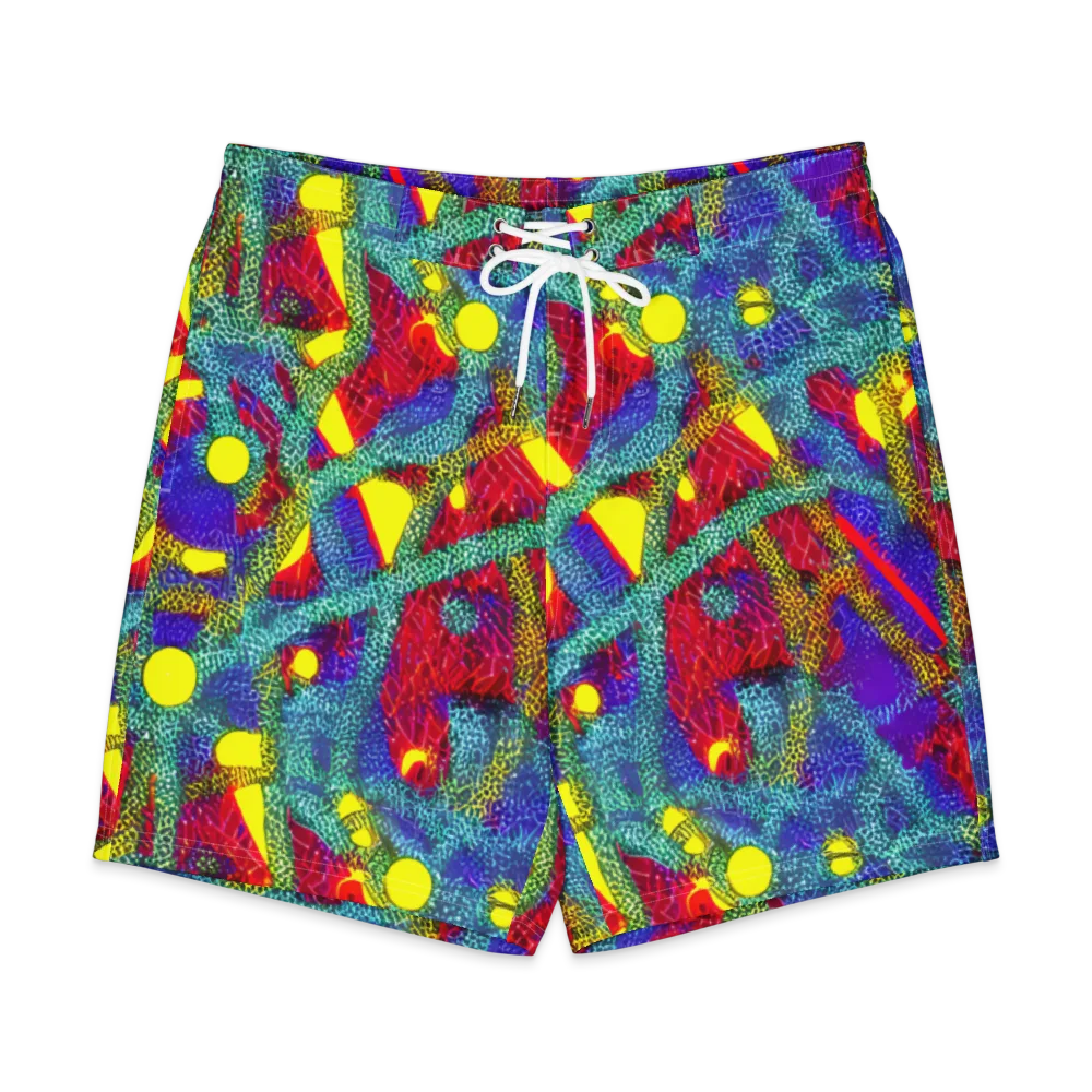 Chromatic Safari on Men's Board Shorts — Front