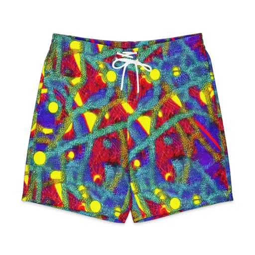 Chromatic Safari on a Men's Board Shorts