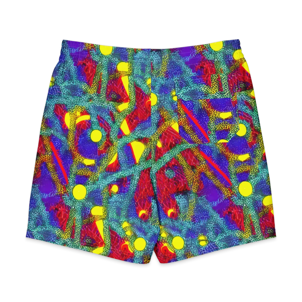 Chromatic Safari on Men's Board Shorts — Back