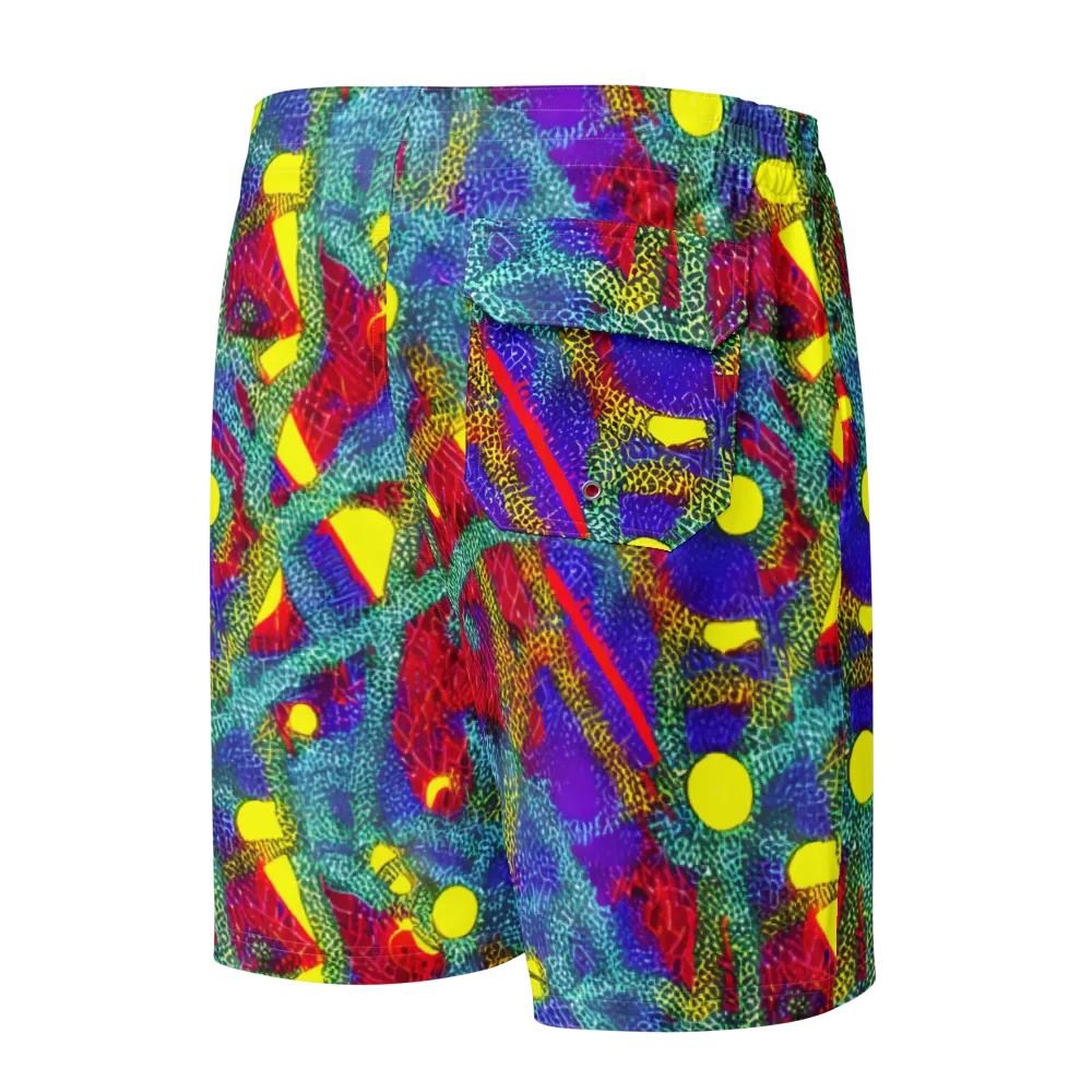 Chromatic Safari on Men's Board Shorts — Back