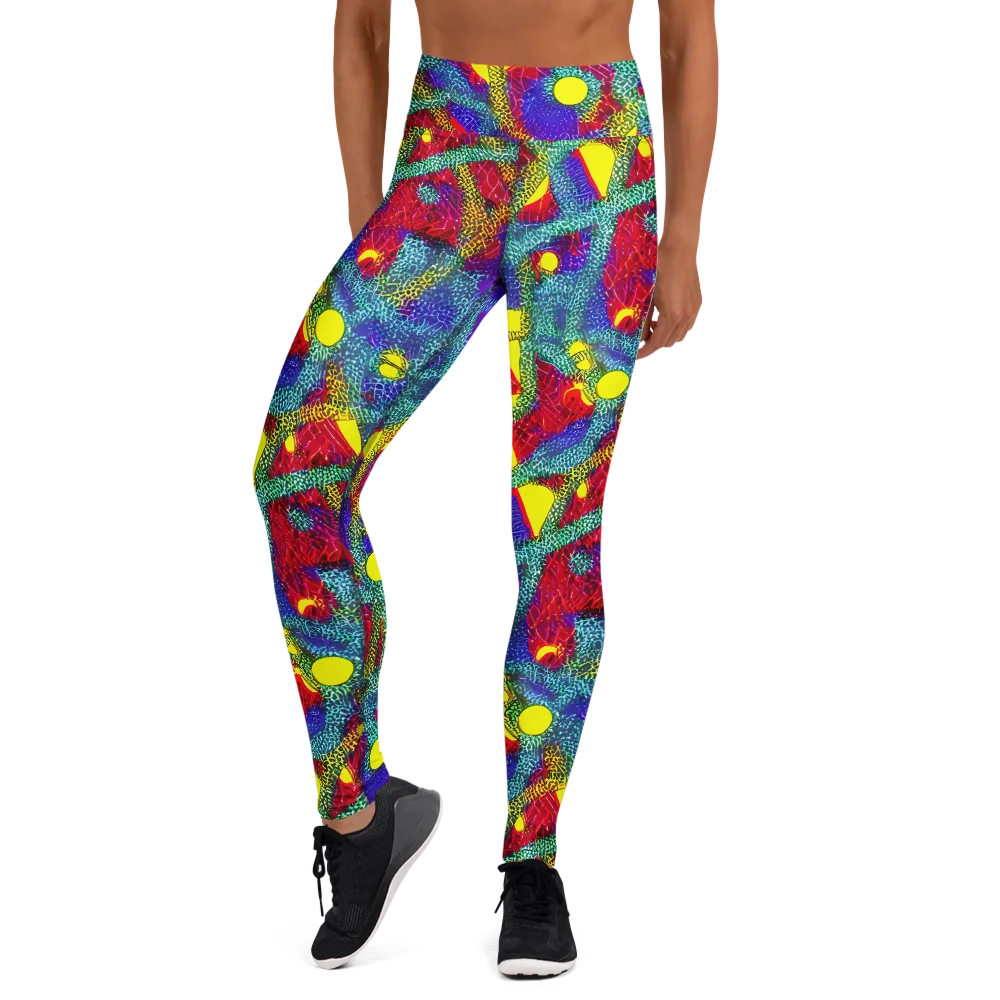 Chromatic Safari on Yoga Leggings — Front