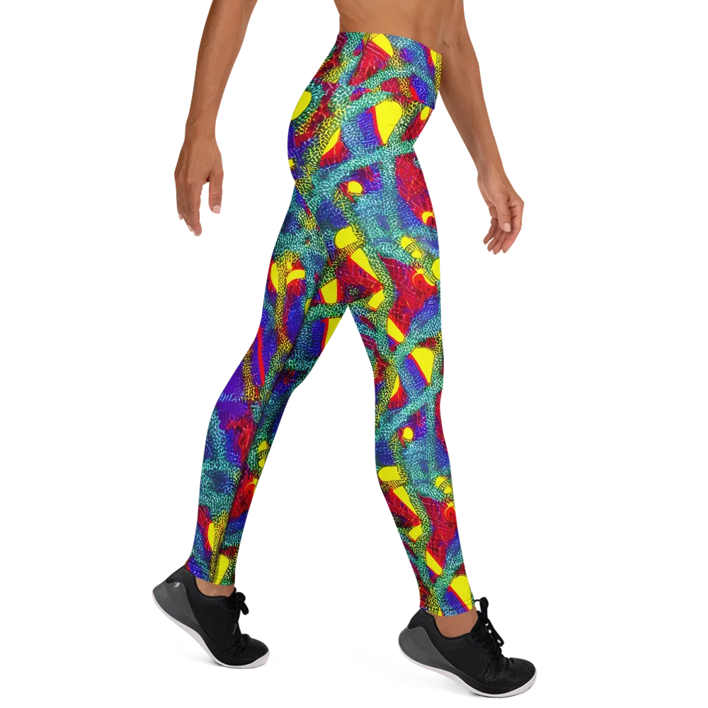 Chromatic Safari on Yoga Leggings — Right