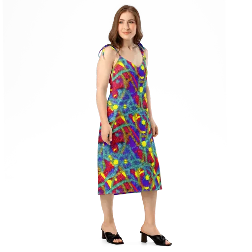 Chromatic Safari on a Slip Dress