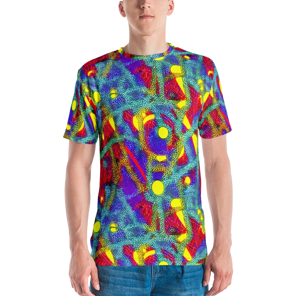 Chromatic Safari on Men's Crew Neck T-Shirt — Front