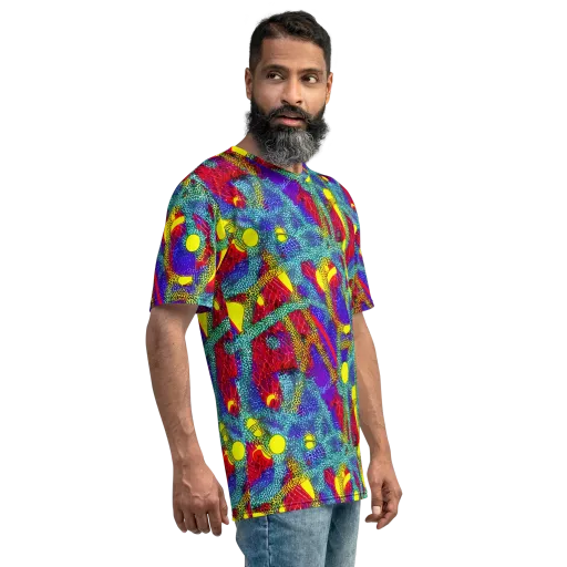 Chromatic Safari on a Men's Crew Neck T-Shirt