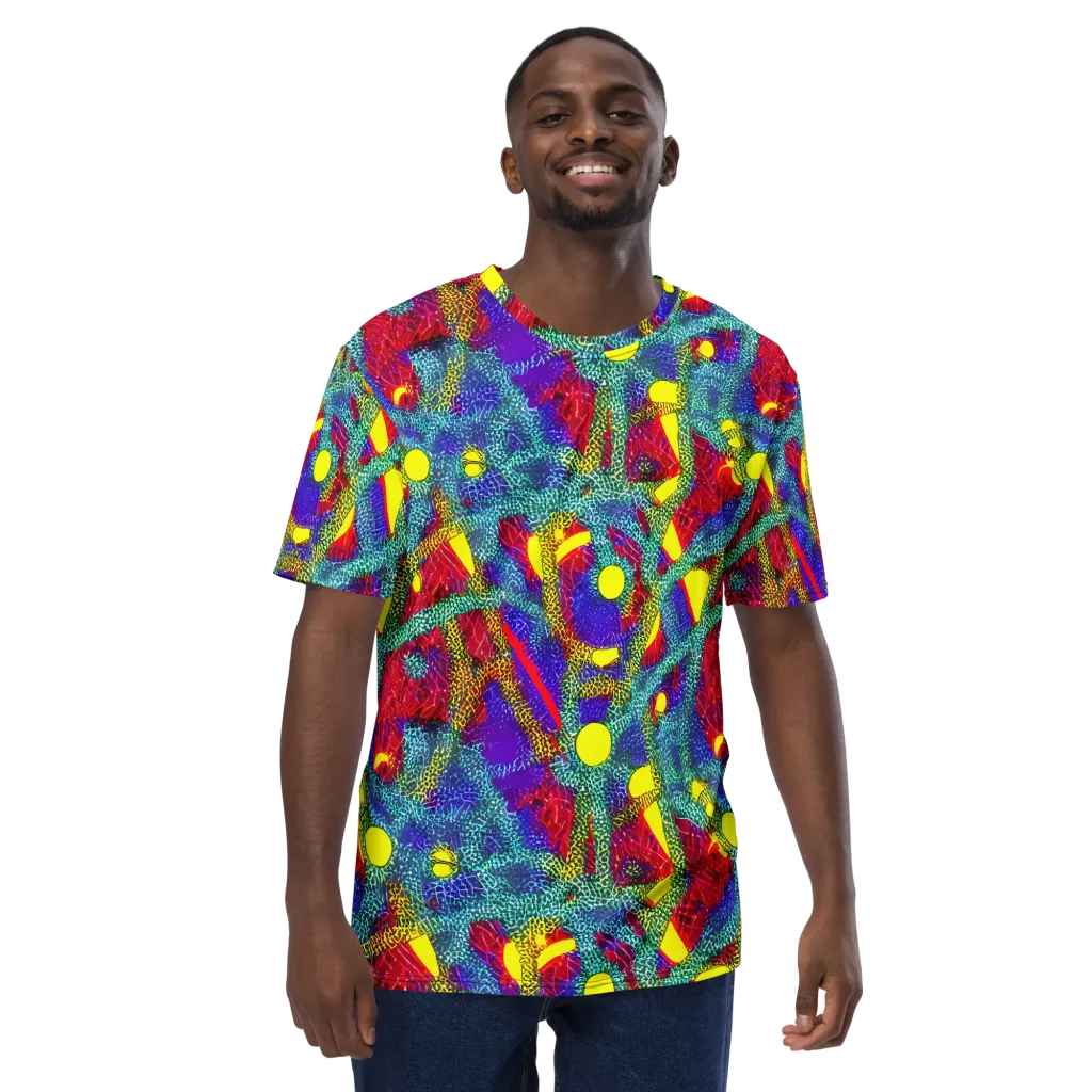 Chromatic Safari on Men's Crew Neck T-Shirt — Front