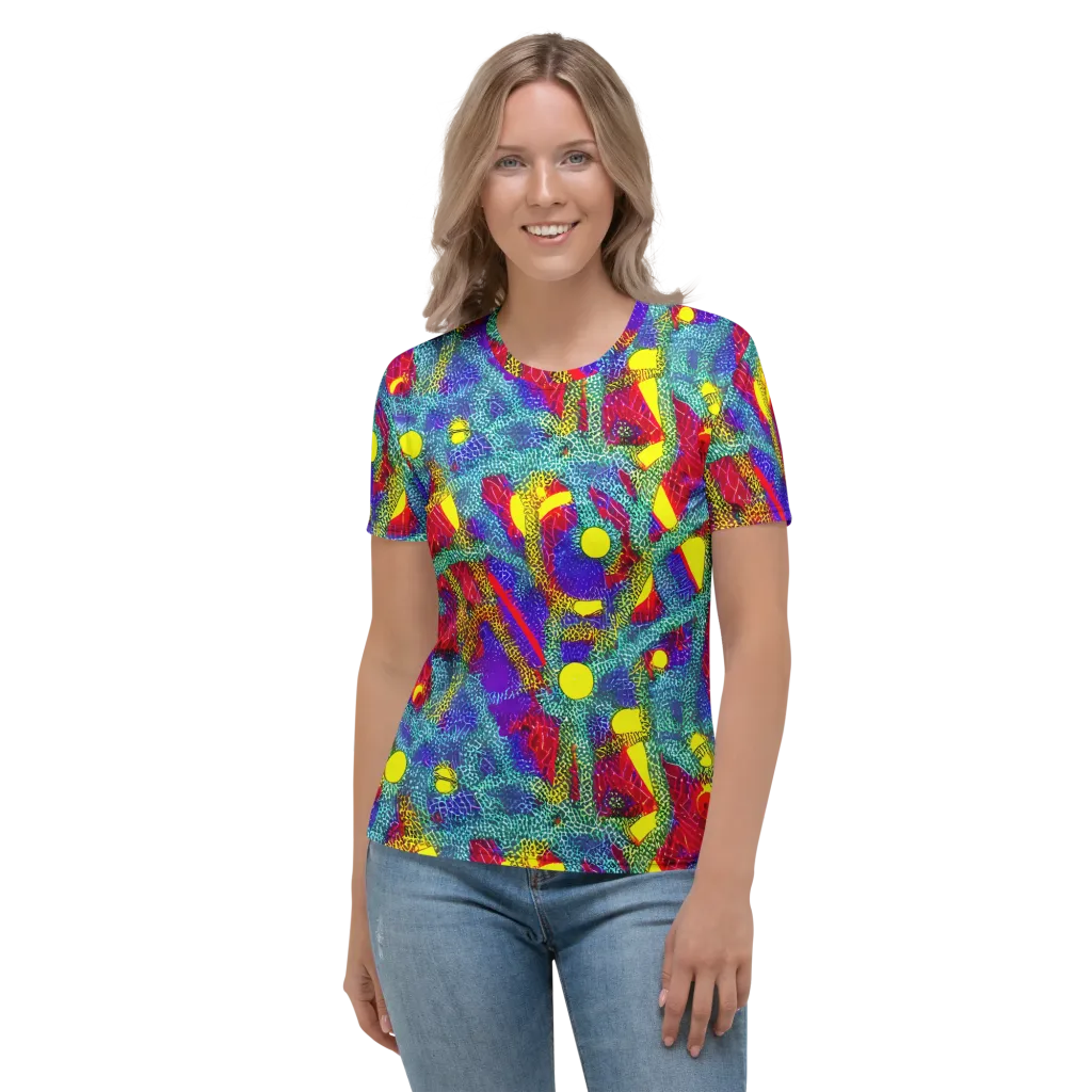 Chromatic Safari on Women's Crew Neck T-Shirt — Front