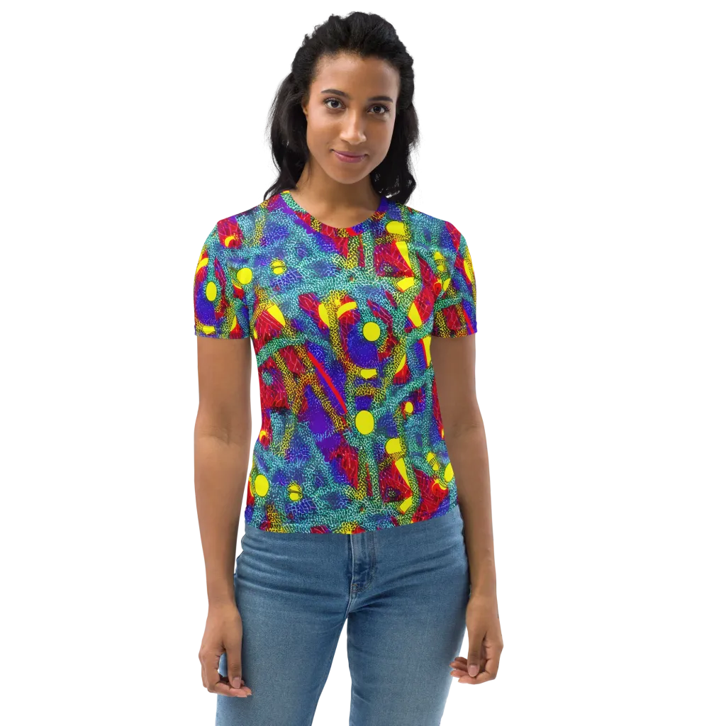 Chromatic Safari on Women's Crew Neck T-Shirt — Front