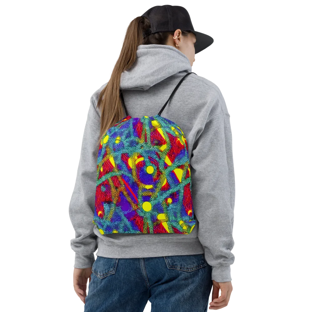 Chromatic Safari on Drawstring Bag — Front