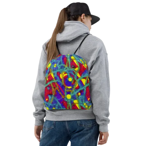 Chromatic Safari on a Drawstring Bag