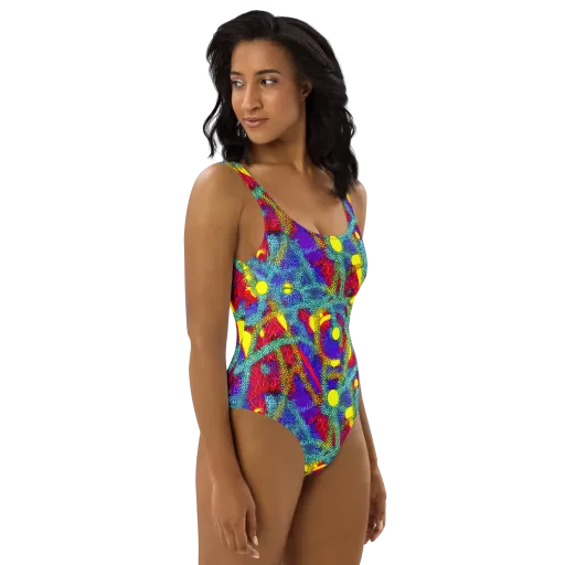 Chromatic Safari on a One-Piece Swimsuit