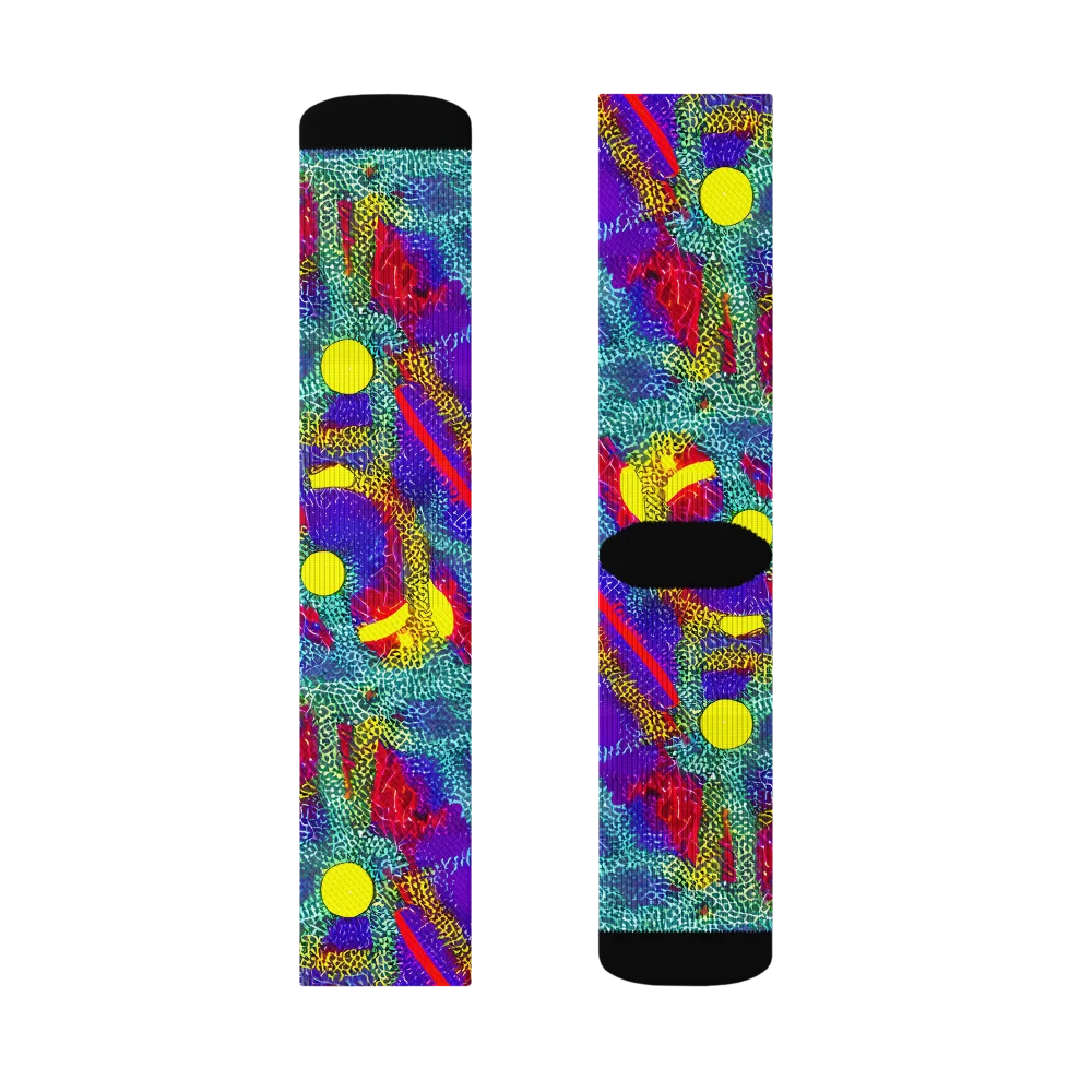 Chromatic Safari on Socks — Left Sock