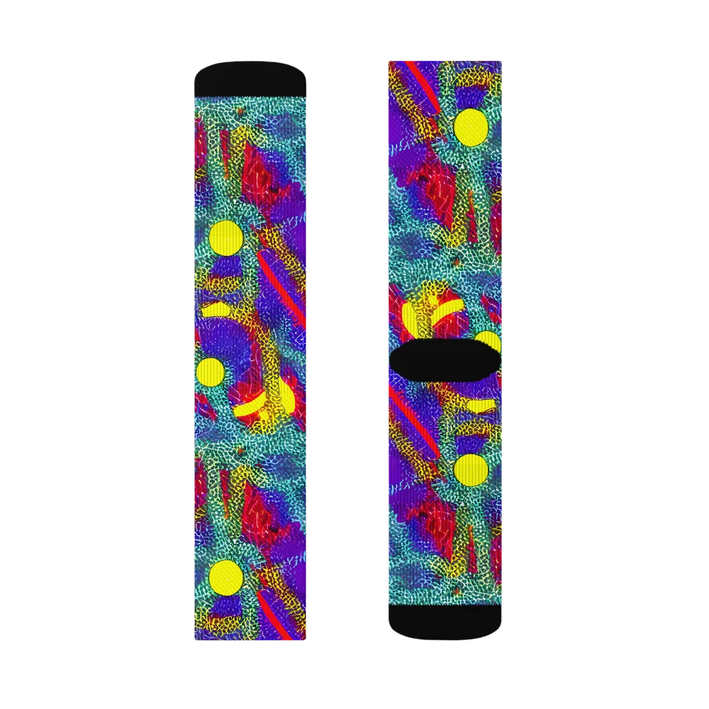 Chromatic Safari on Socks — Right Sock