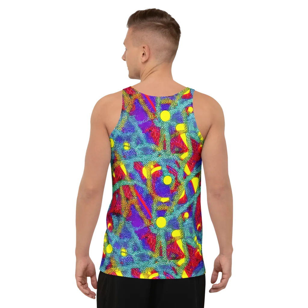 Chromatic Safari on Men's Tank Top — Back