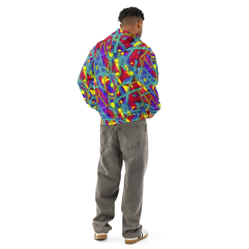 Chromatic Safari on Cotton Hoodie — Back