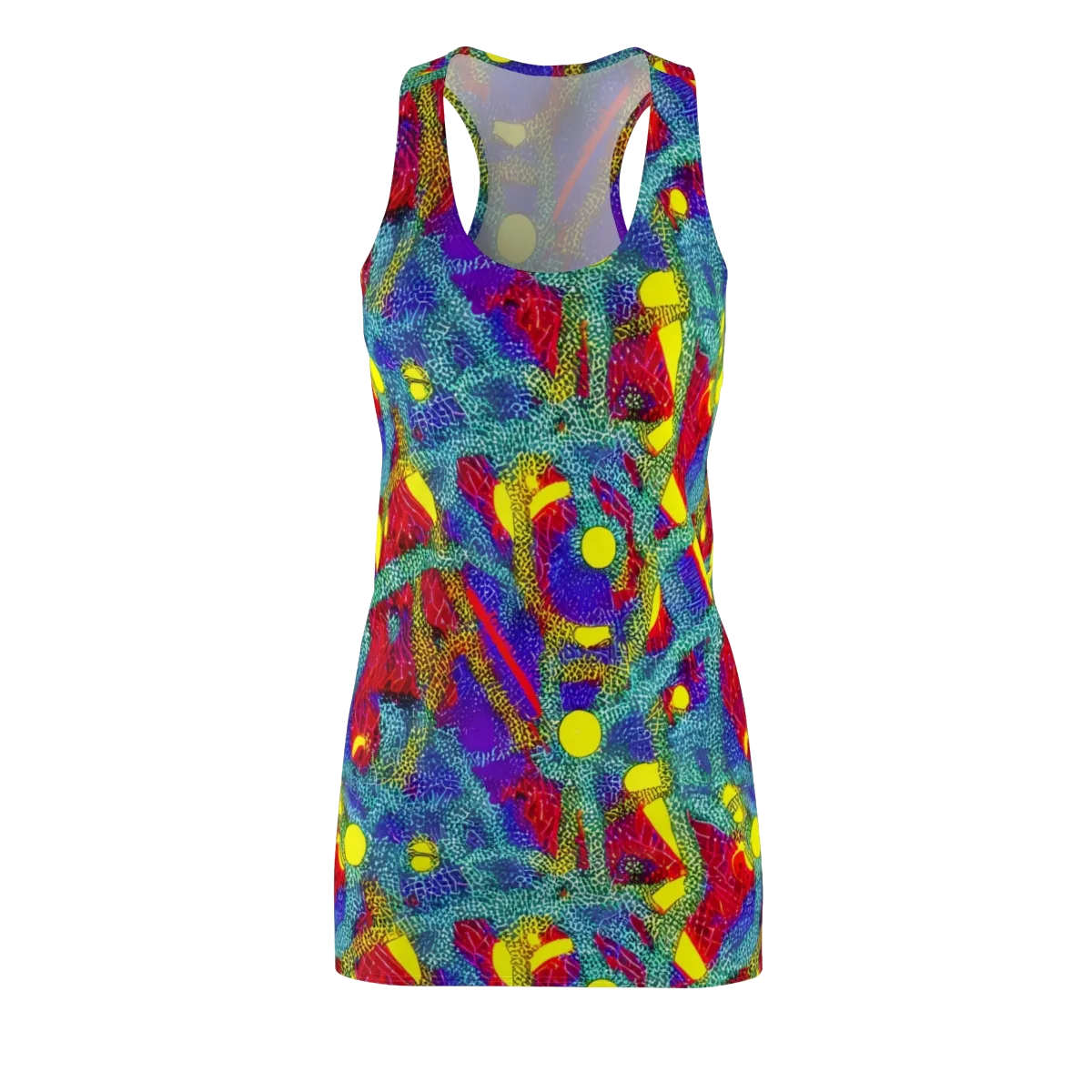 Chromatic Safari on Racerback Dress — Front