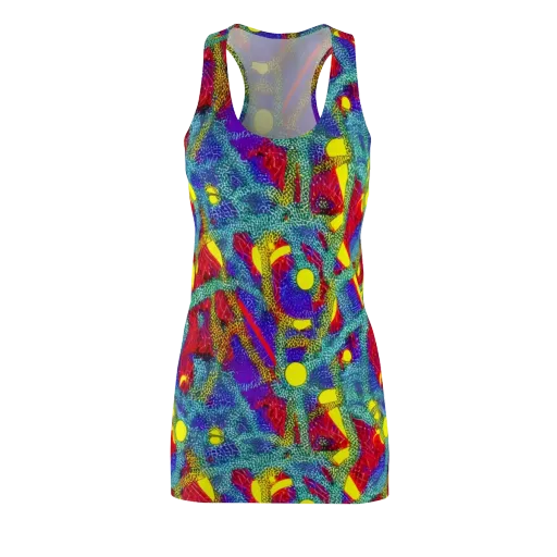 Chromatic Safari on a Racerback Dress