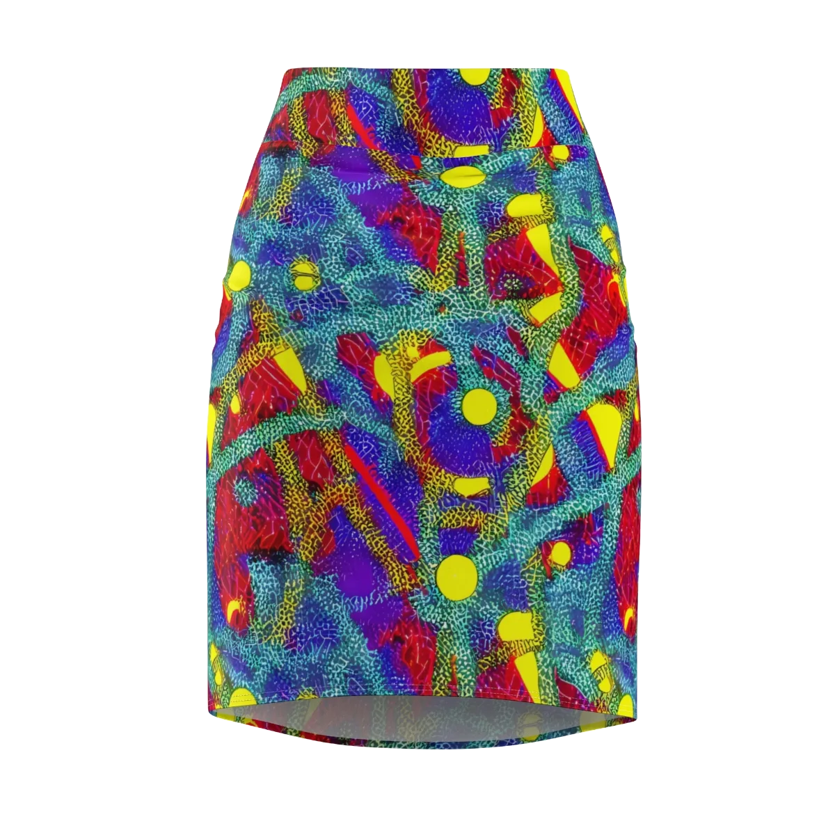 Chromatic Safari on Pencil Skirt — Front